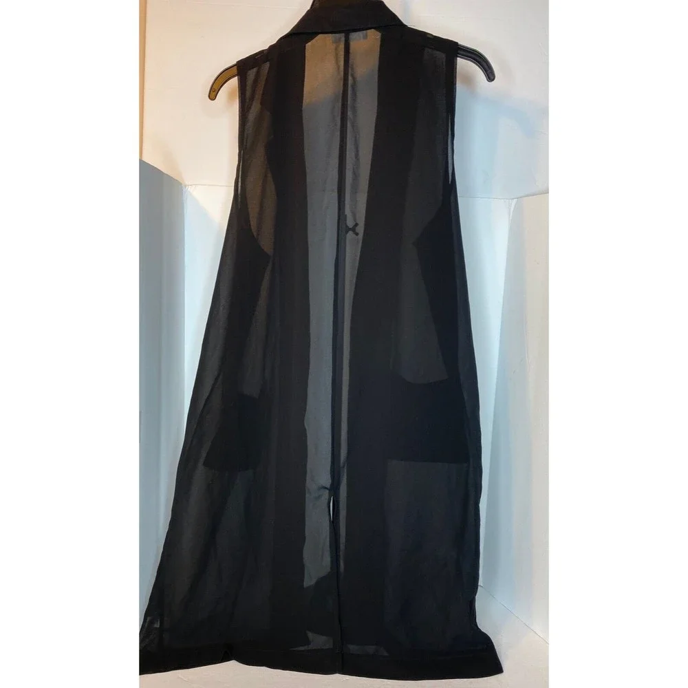 Ladies long Chiffon Jacket Special Occasion Evening Party Sheer Size S/M - Picture 8 of 13